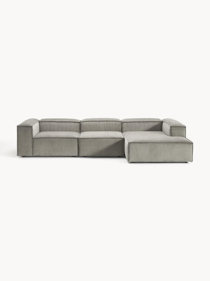 Lenskov Modular Corduroy Corner Sofa (4-Seater)