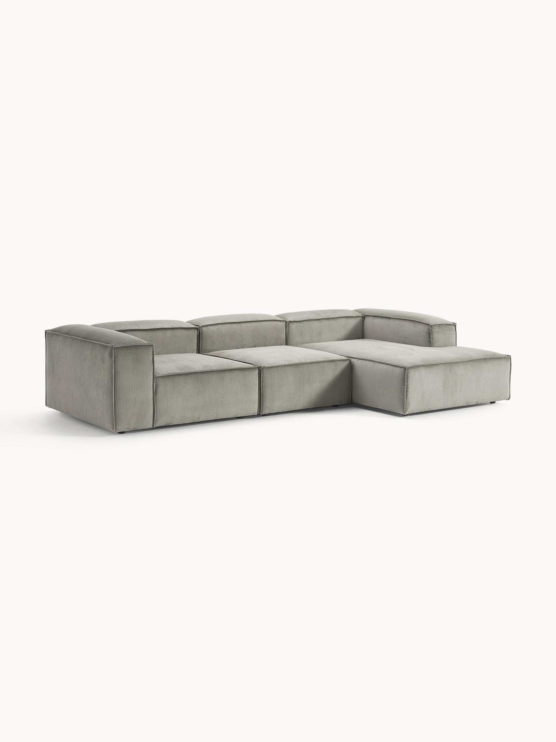 Lenskov Modular Corduroy Corner Sofa (4-Seater)