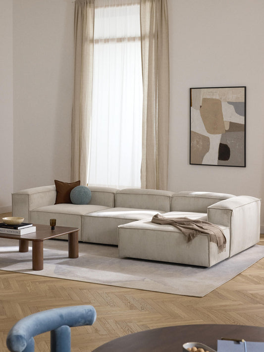 Lenskov Modular Corduroy Corner Sofa (4-Seater)