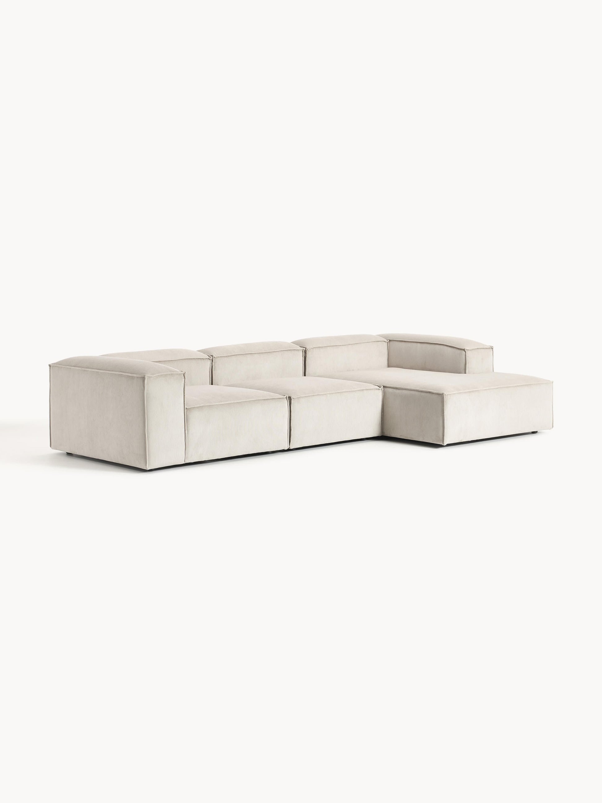 Lenskov Modular Corduroy Corner Sofa (4-Seater)