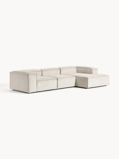 Lenskov Modular Corduroy Corner Sofa (4-Seater)