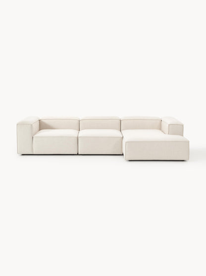 Lenskov Modular Corner Sofa, Linen Blend, 4-Seater