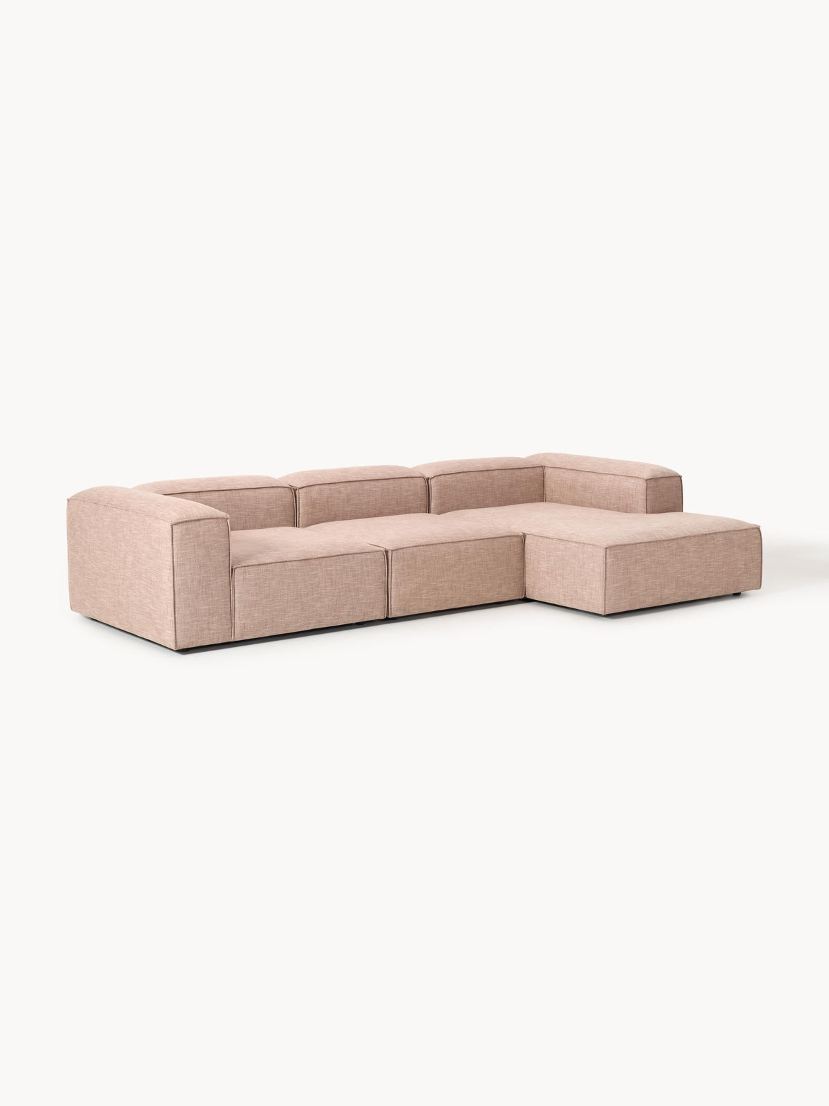Lenskov Modular Corner Sofa, Linen Blend, 4-Seater