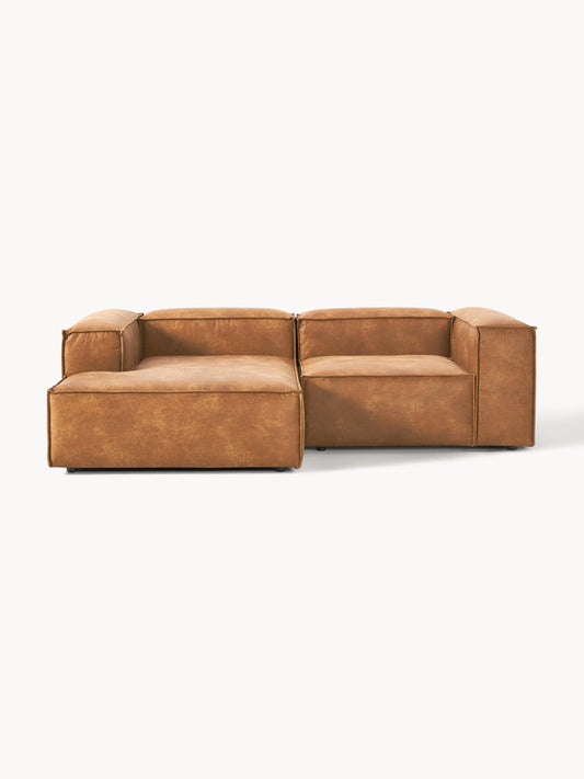 Lenskov Modular Leather Corner Sofa (2-Seater)