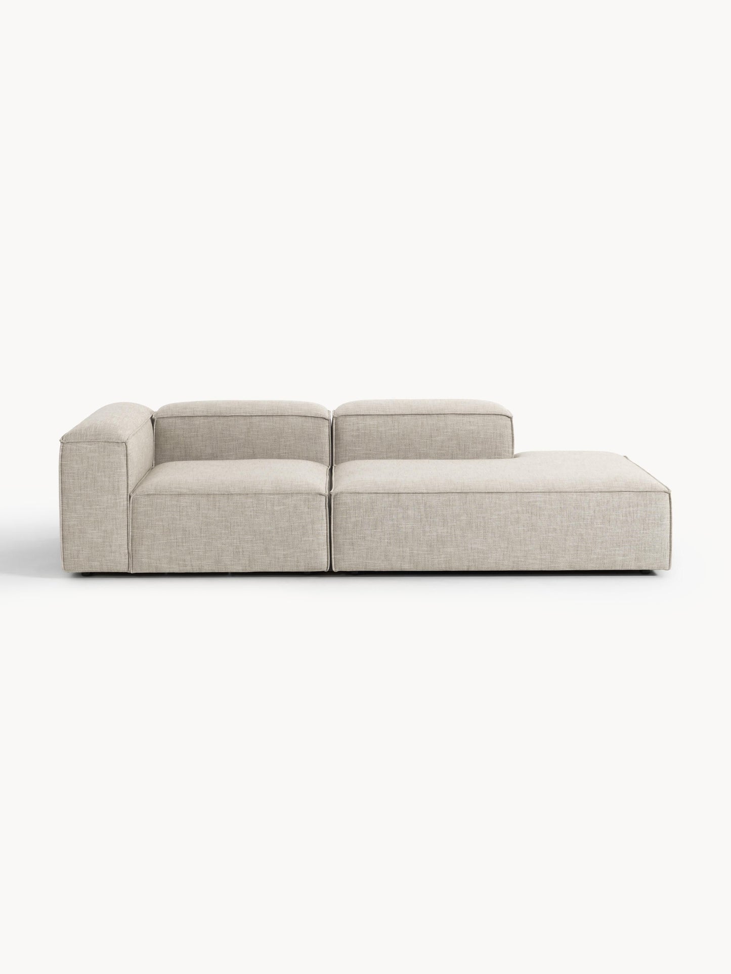 Lenskov Modular Linen Blend Ottoman