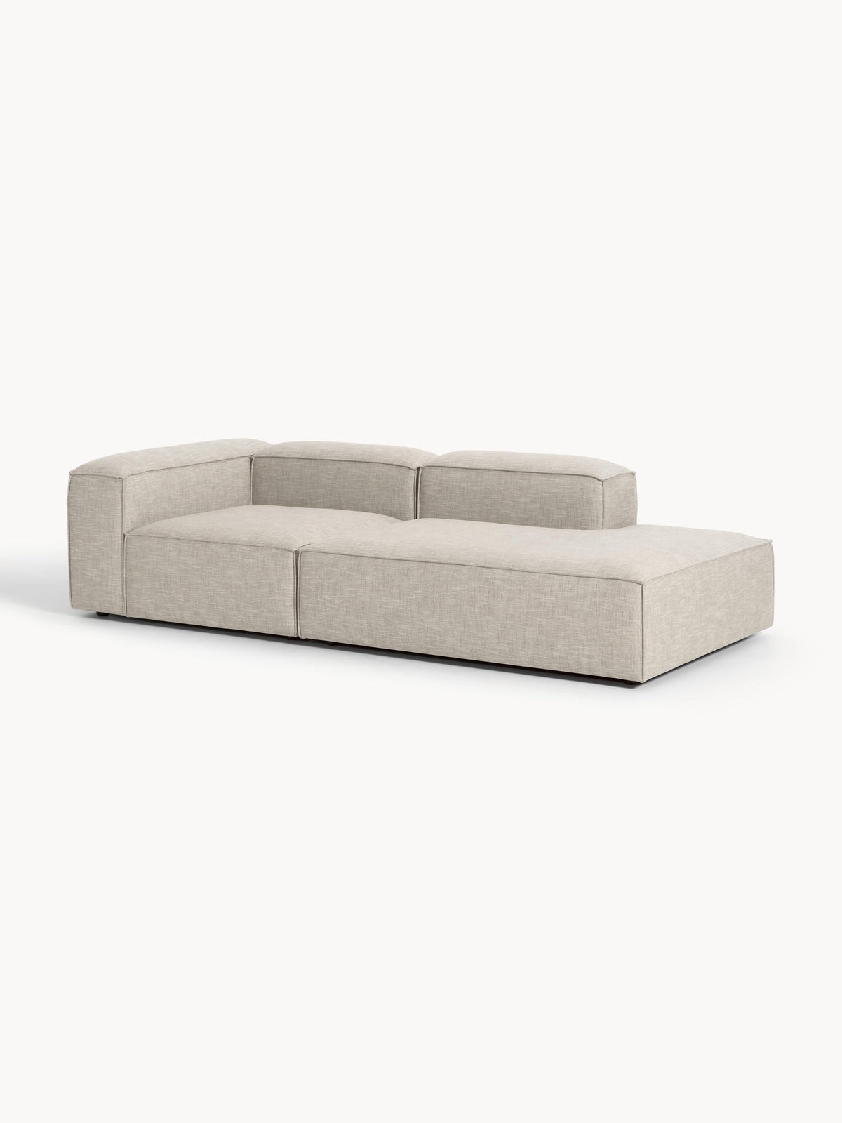 Lenskov Modular Linen Blend Ottoman