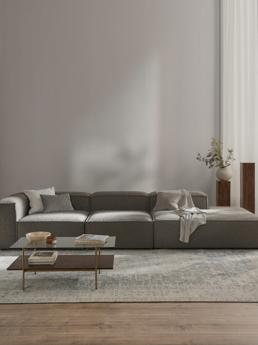 Lenskov Modular XL Bouclé Ottoman