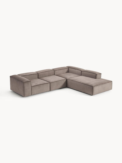 Lenskov Modular XL Corduroy Corner Sofa, 4-Seater