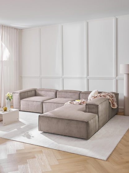 Lenskov Modular XL Corduroy Corner Sofa, 4-Seater