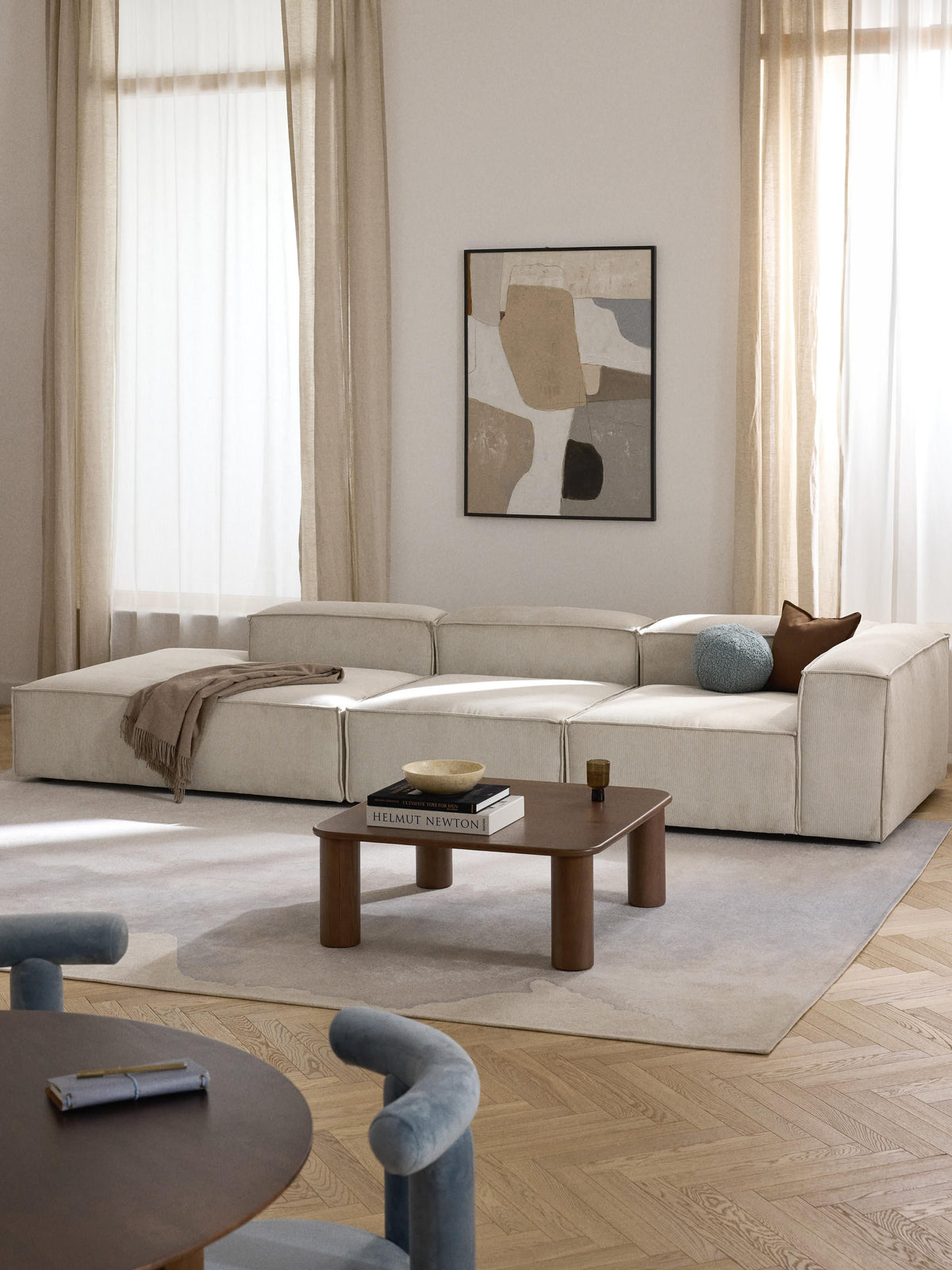 Lenskov Modular XL Corduroy Ottoman