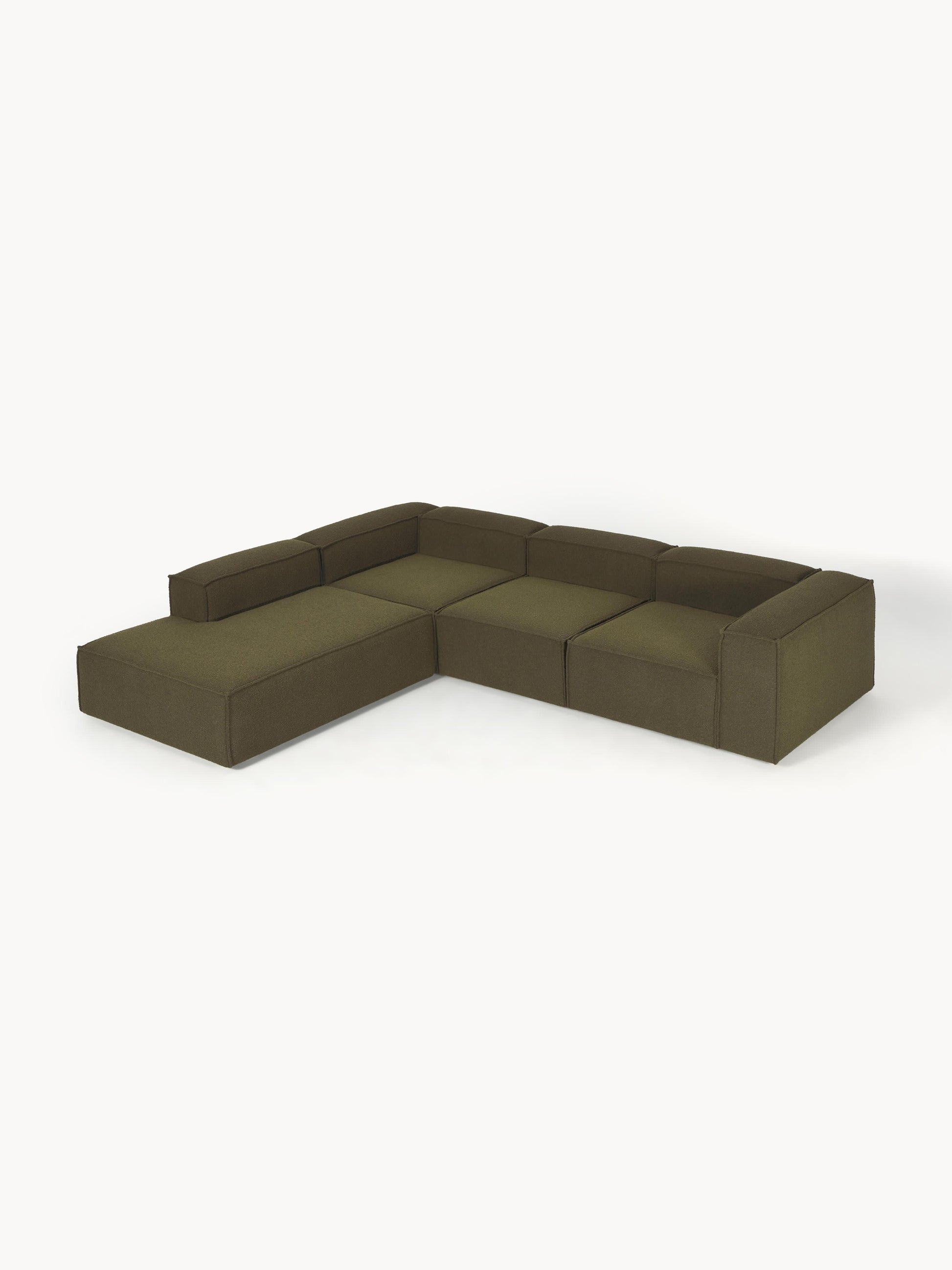 Lenskov Modular XL Corner Sofa (4-Seater) in Bouclé