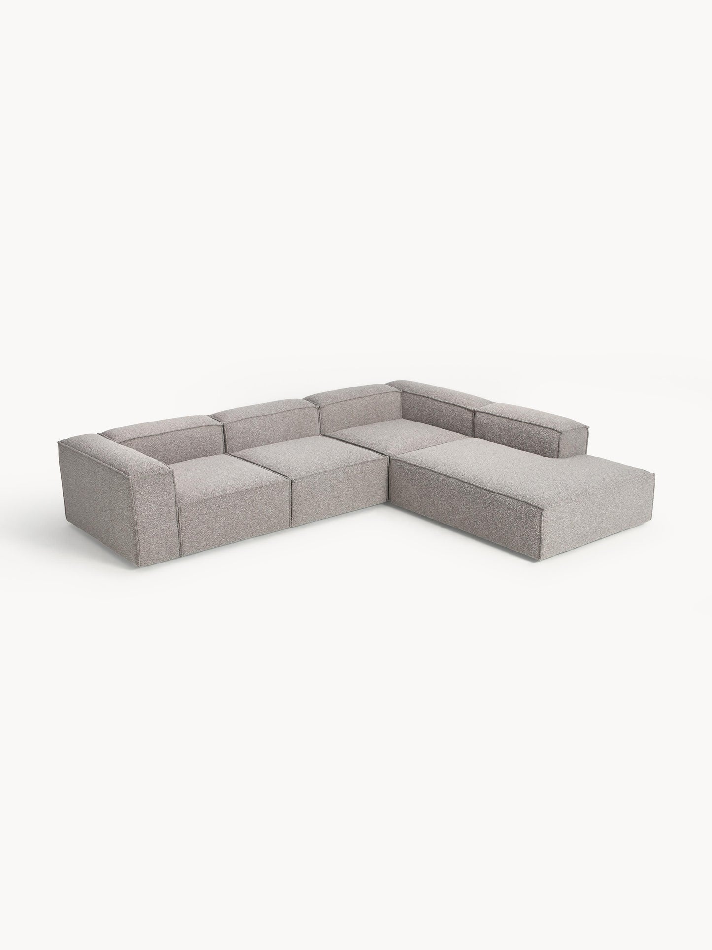 Lenskov Modular XL Corner Sofa (4-Seater) in Bouclé