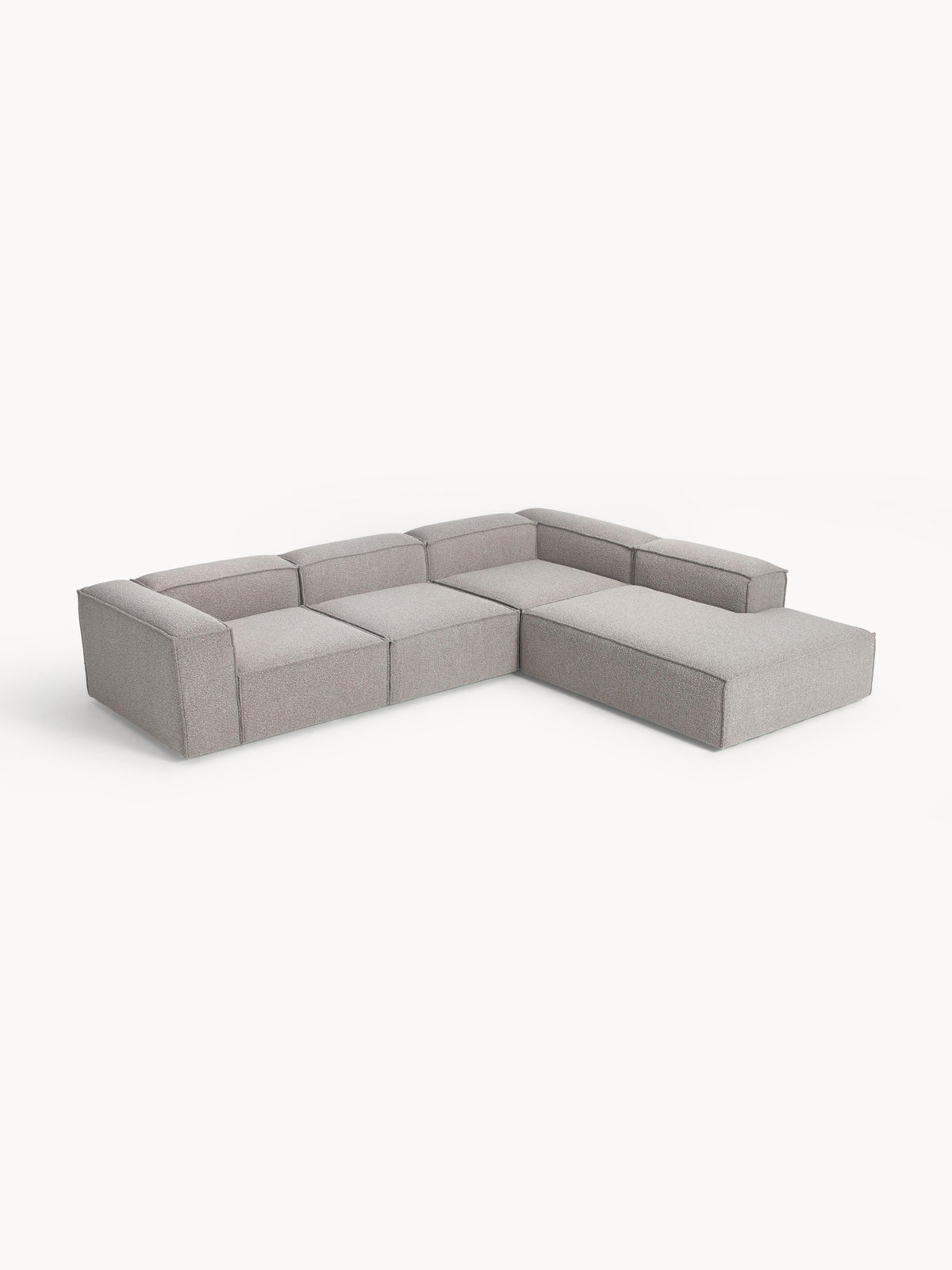 Lenskov Modular XL Corner Sofa (4-Seater) in Bouclé