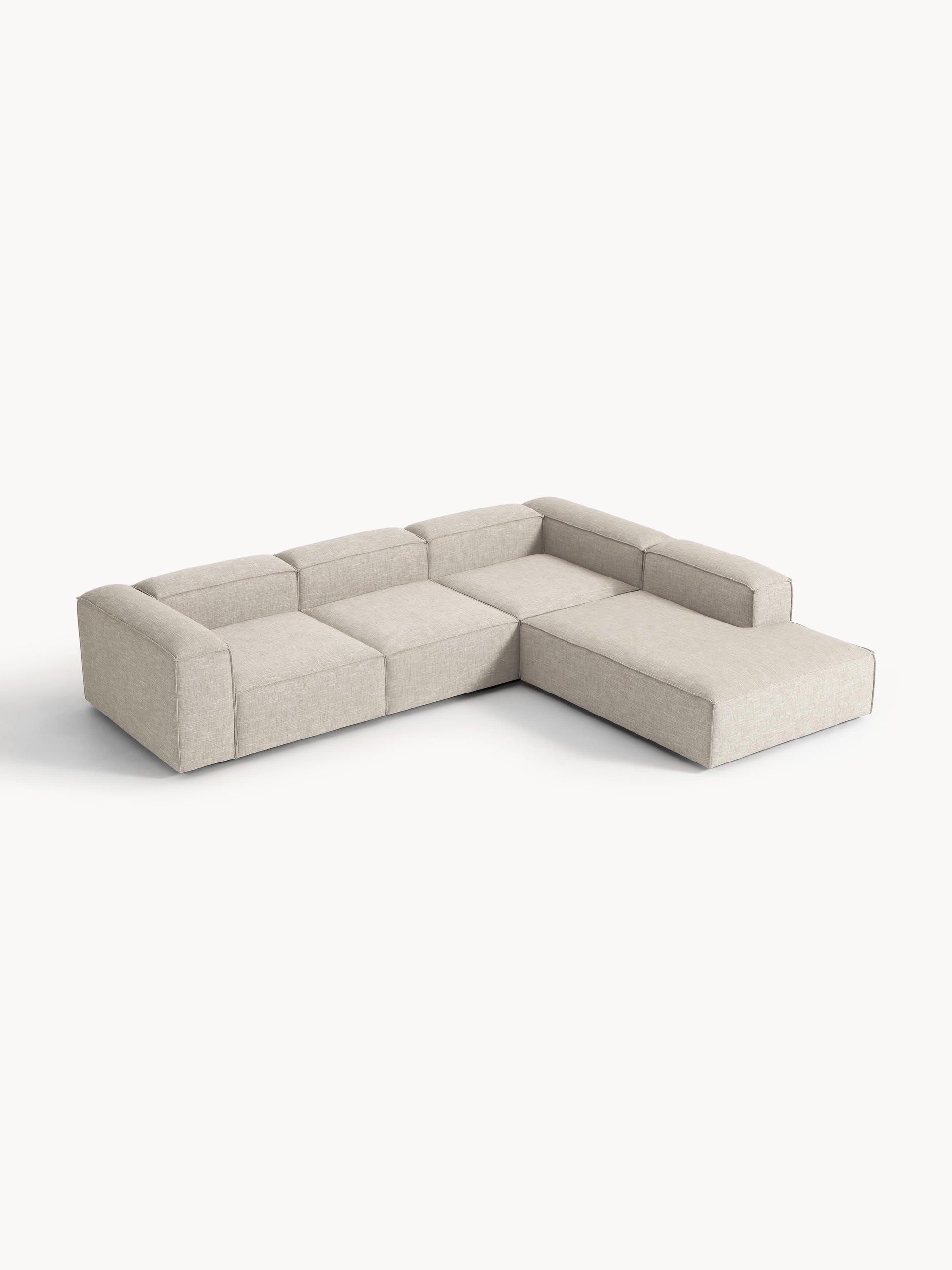 Lenskov Modular XL Corner Sofa (4-Seater) in Linen Blend