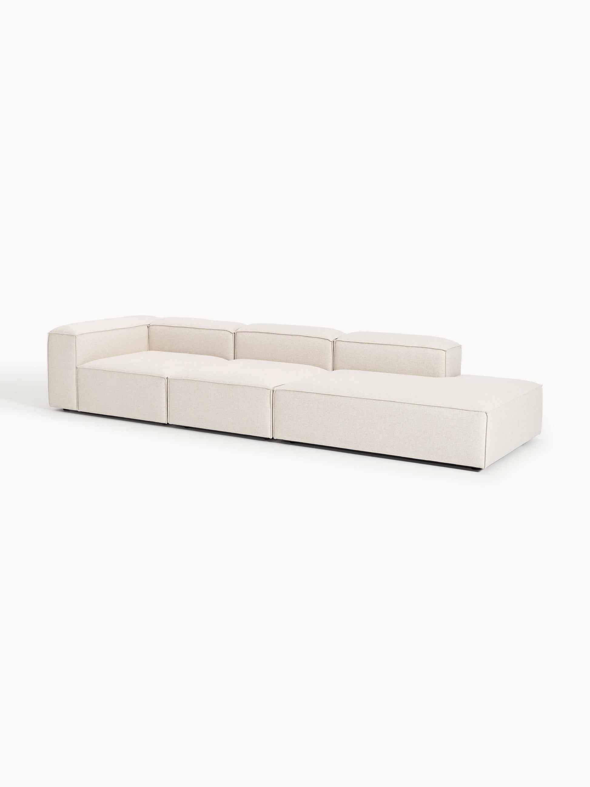 Lenskov Modular XL Linen Blend Ottoman