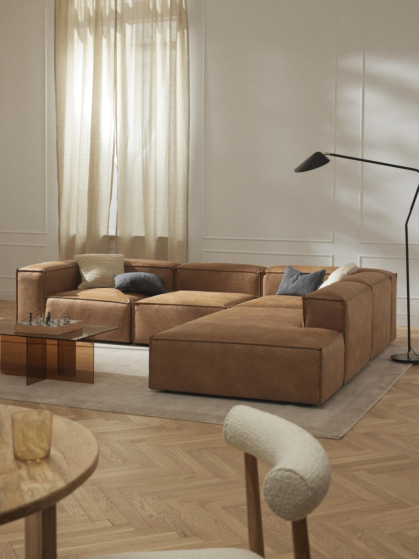 Lenskov Ottoman Module in Leather