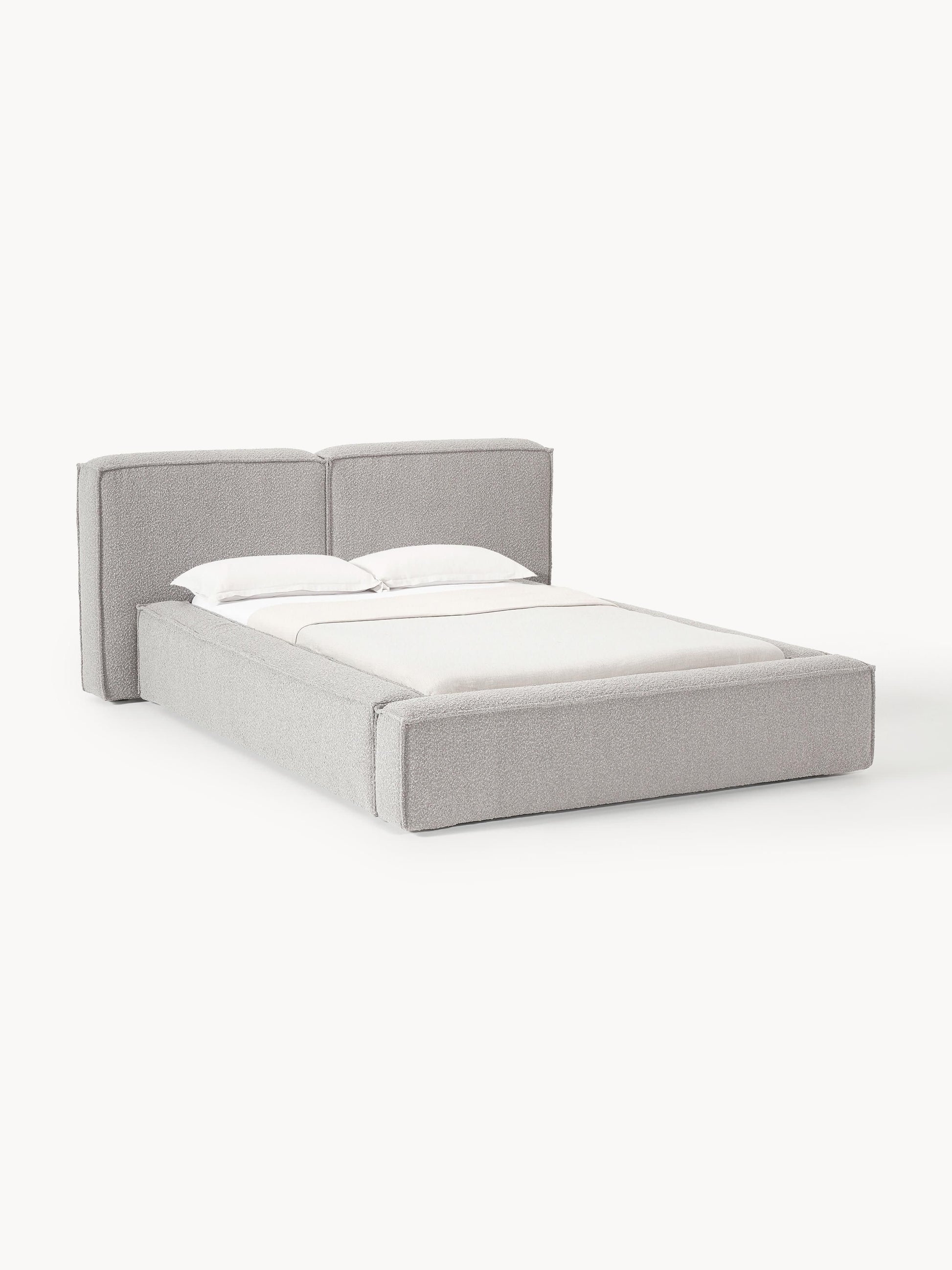 Lenskov Upholstered Bed in Bouclé