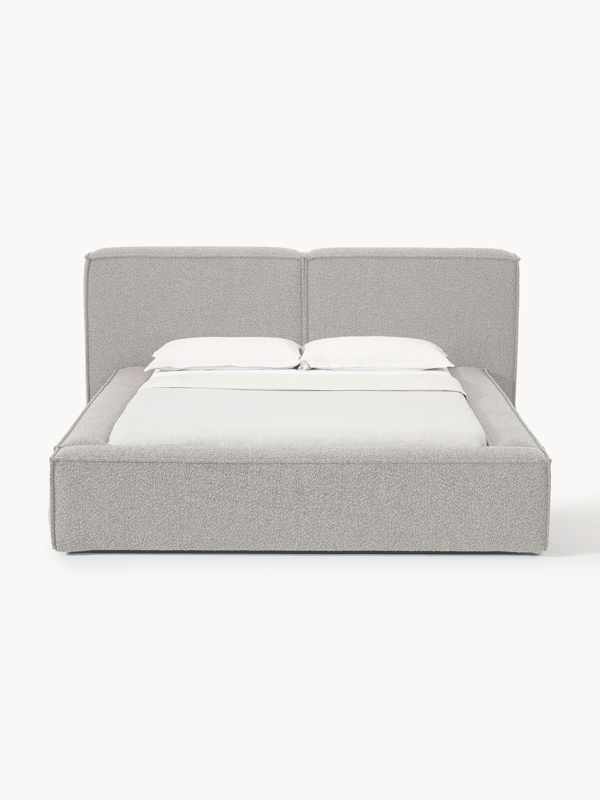 Lenskov Upholstered Bed in Bouclé