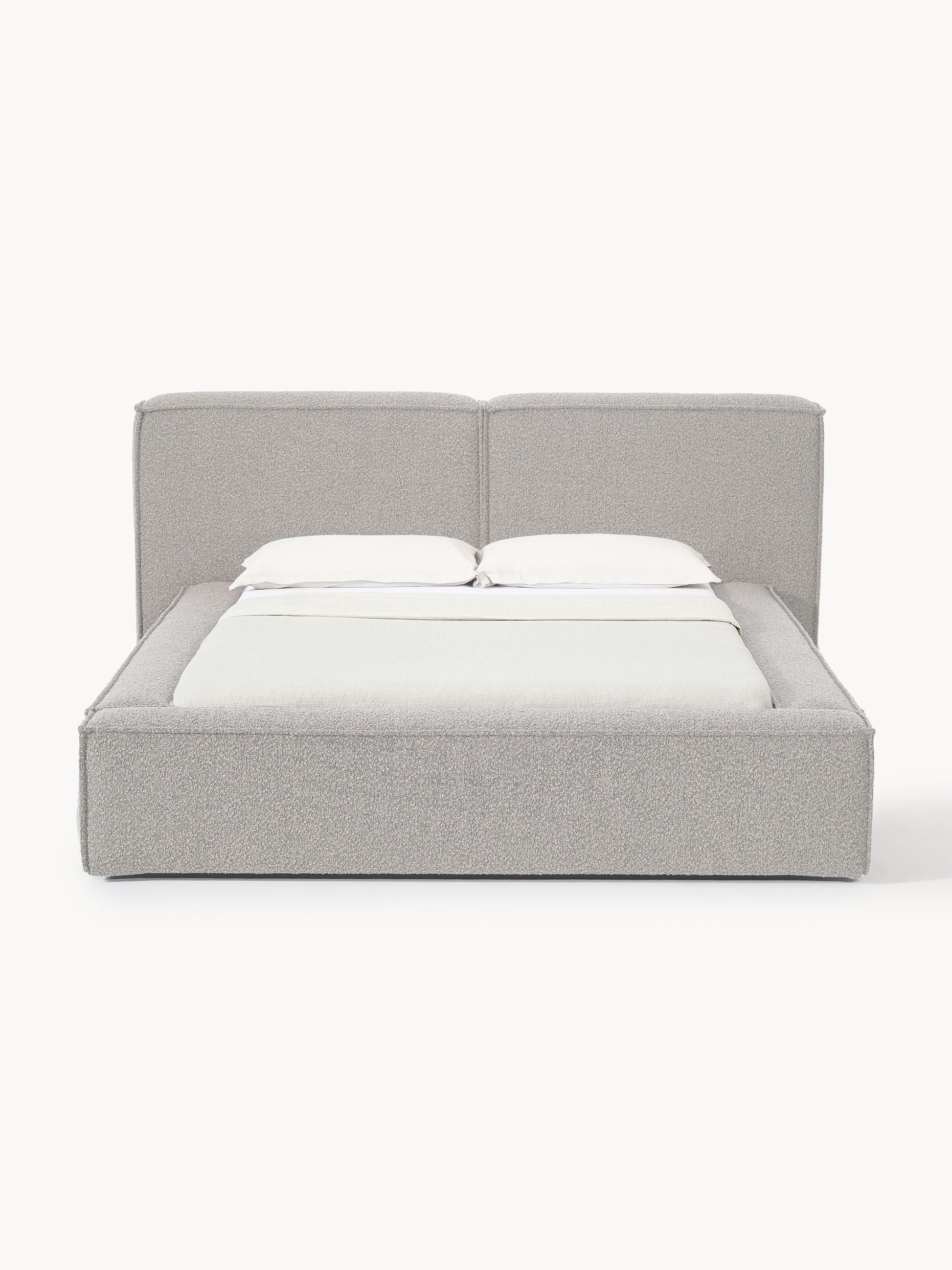 Lenskov Upholstered Bed in Bouclé