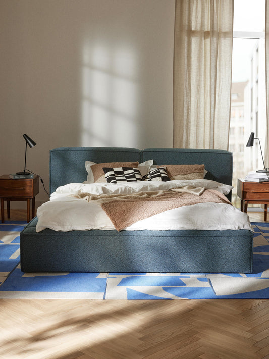 Lenskov Upholstered Bed in Bouclé
