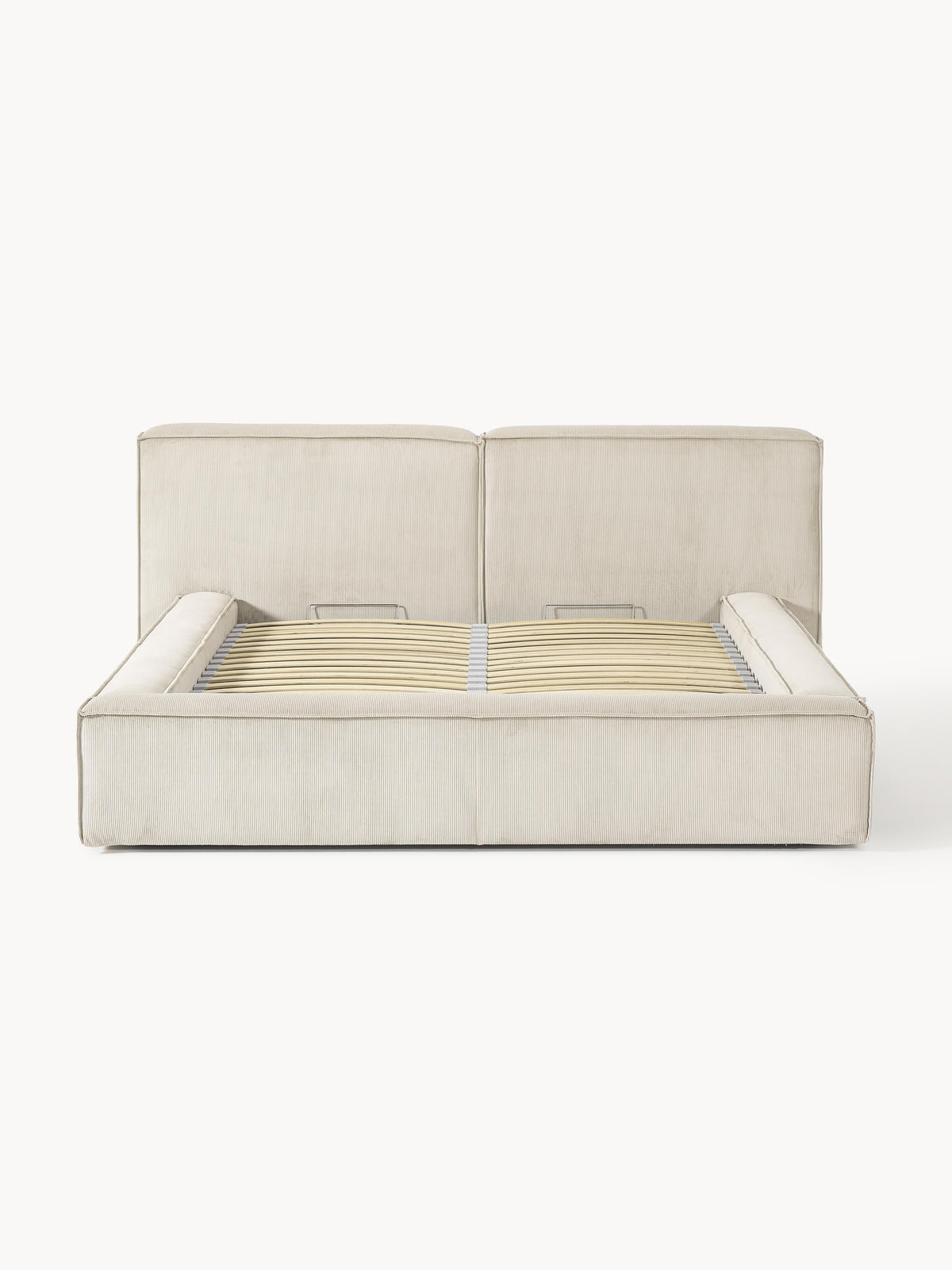 Lenskov Upholstered Corduroy Bed with Storage