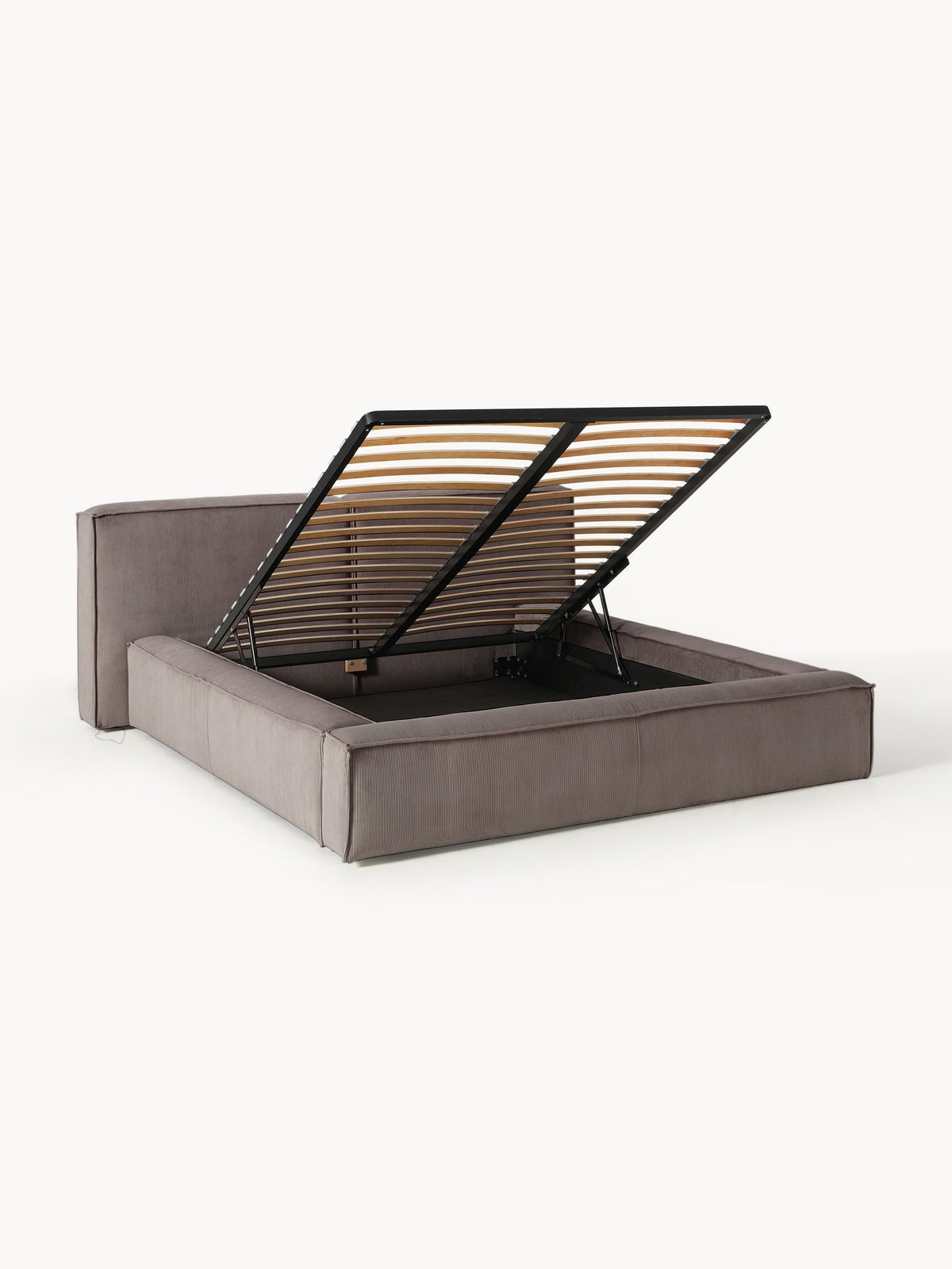 Lenskov Upholstered Corduroy Bed with Storage