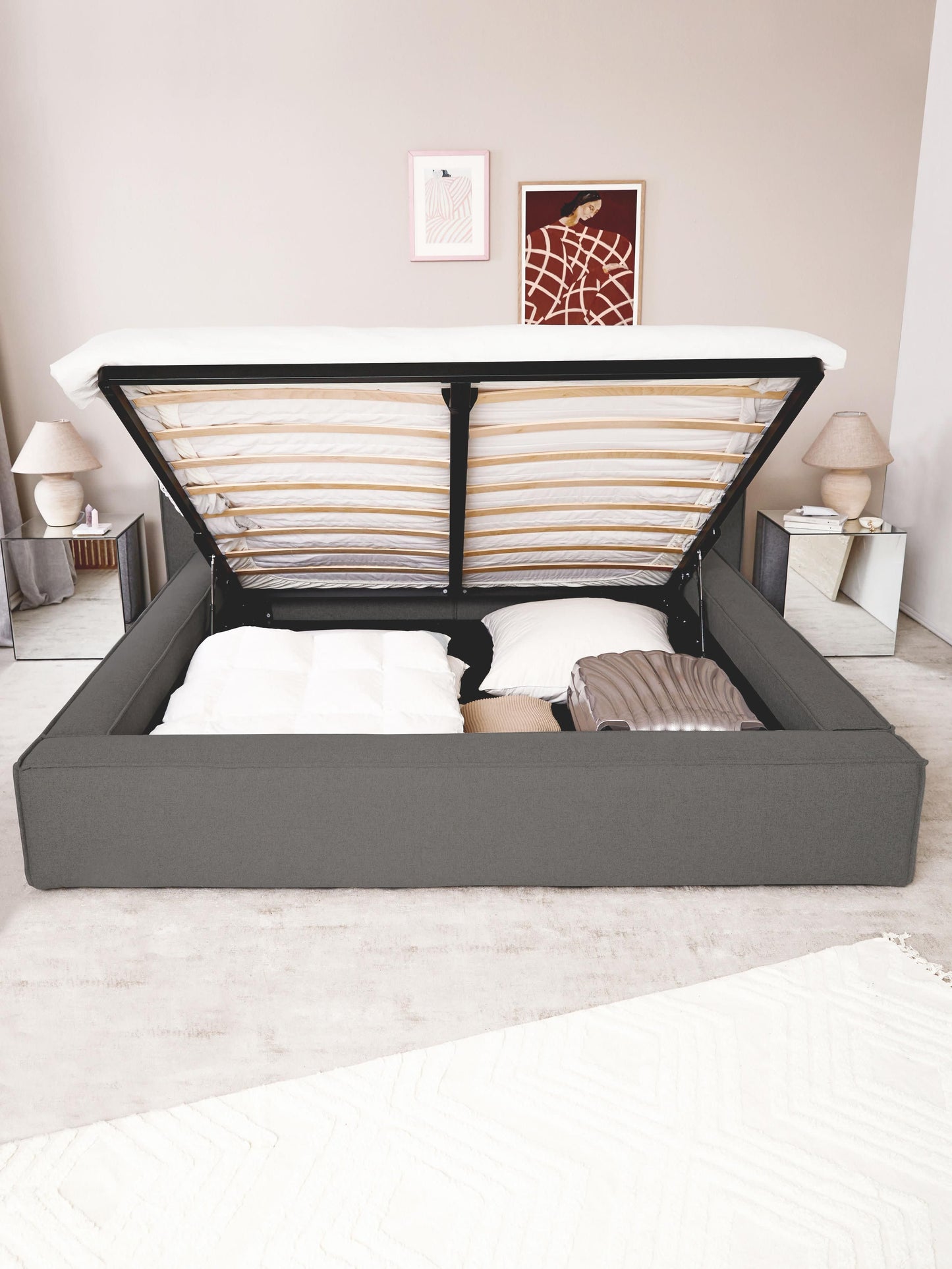Lenskov Upholstered Storage Bed