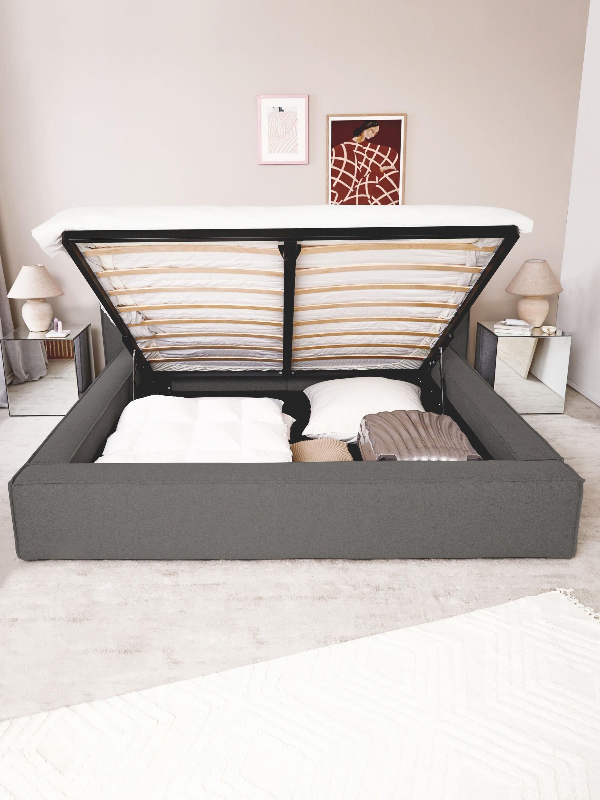 Lenskov Upholstered Storage Bed