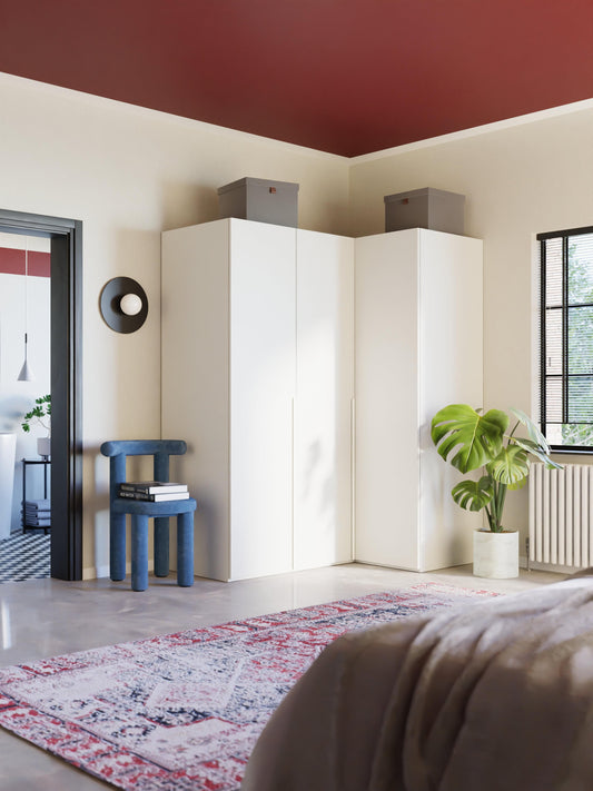 Leomvara Modular Corner Wardrobe, 165 cm Wide, in Various Sizes