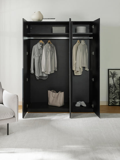 Leomvara Modular Hinged-Door Wardrobe, 150 cm Wide, in Various Sizes
