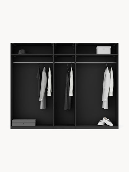 Leomvara Modular Hinged-Door Wardrobe, 250 cm Wide, in Various Sizes