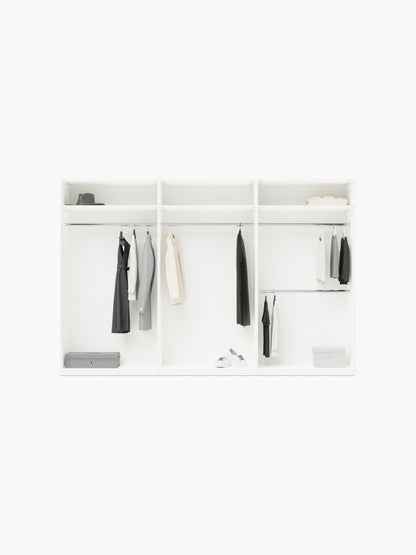 Leomvara Modular Hinged-Door Wardrobe, 300 cm Wide, in Various Sizes