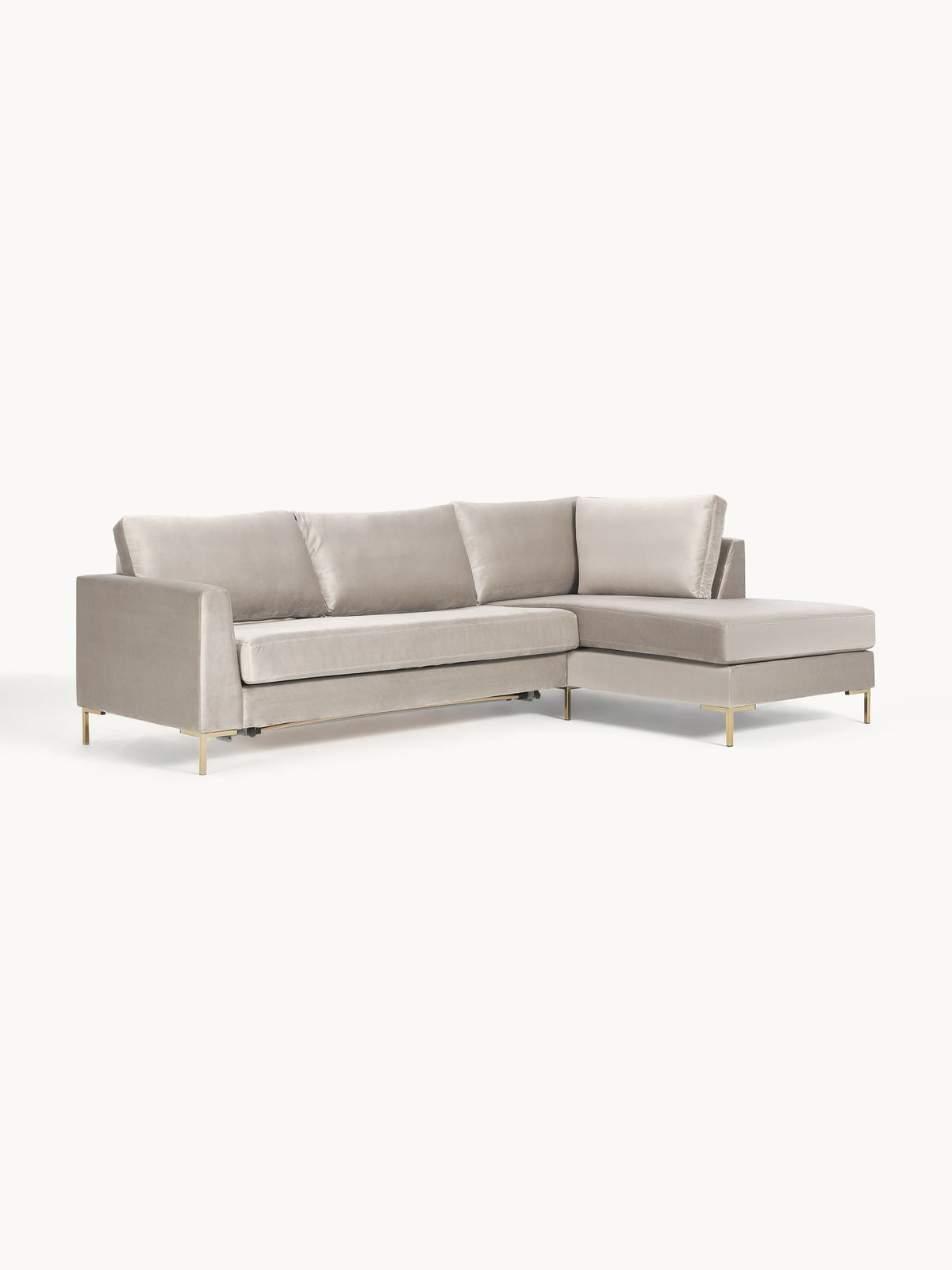 Lunmaree 3-Seater Velvet Sofa Bed with Mattress