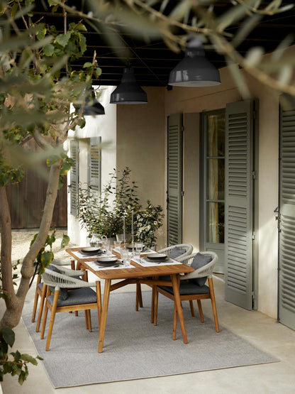Marclave Garden Table in Acacia Wood, 180 x 90 cm