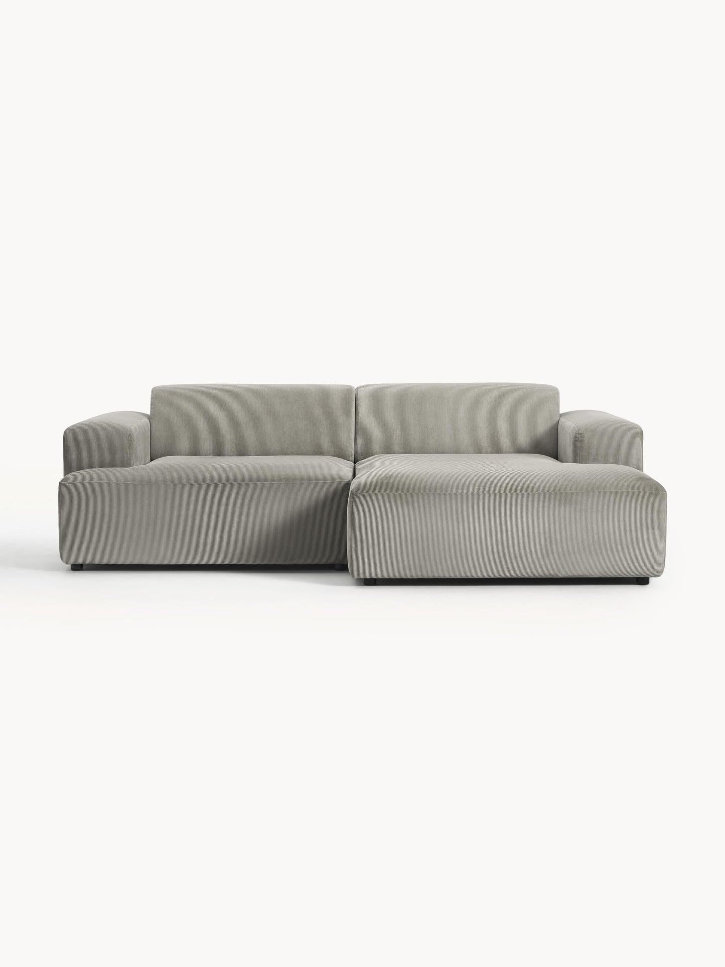 Melvaine Corner Sofa in Corduroy, 3-Seater