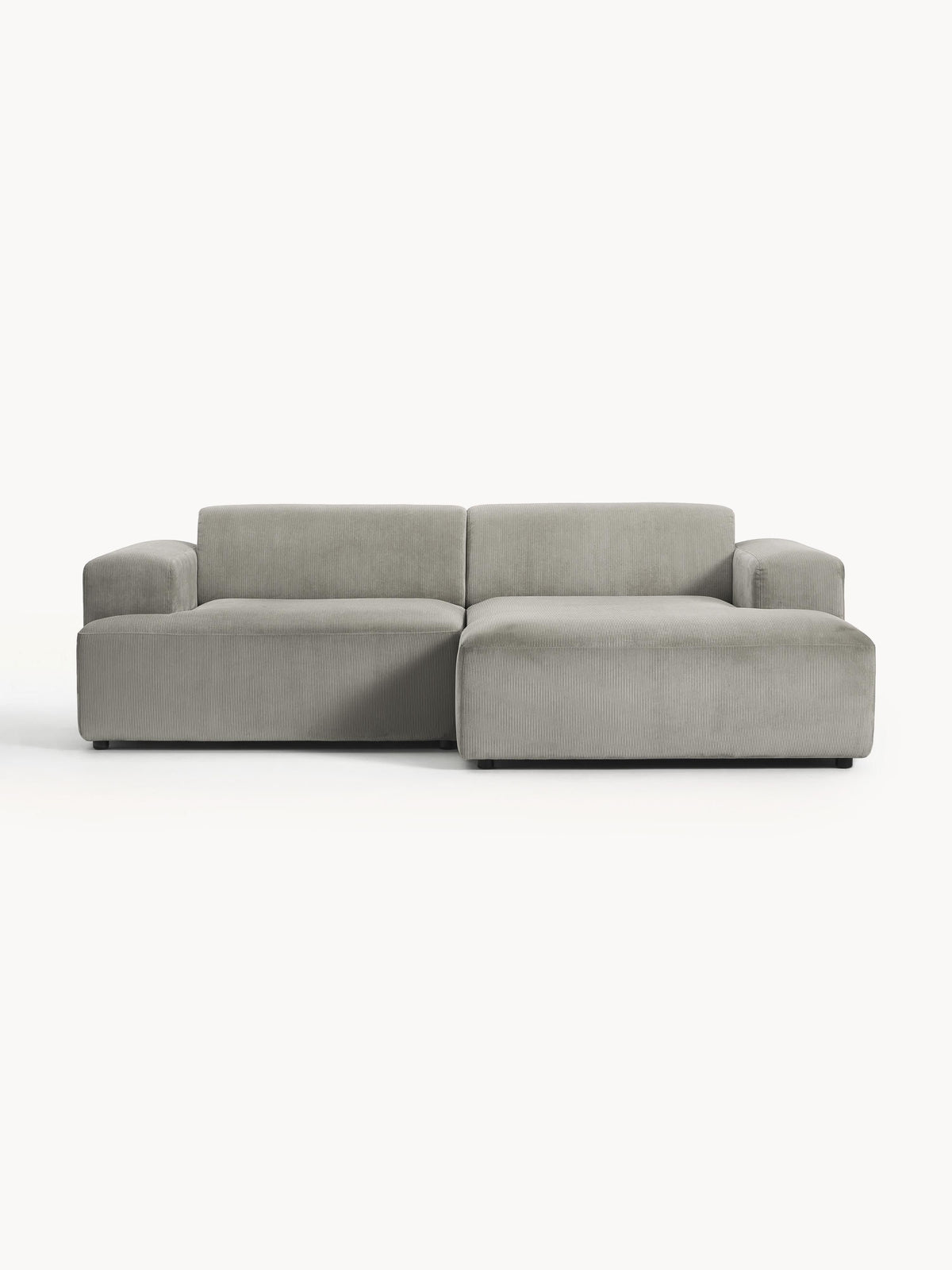Melvaine Corner Sofa in Corduroy, 3-Seater