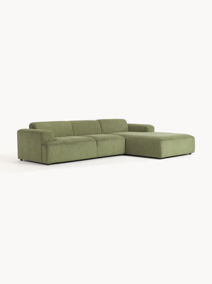 Melvaine Corner Sofa in Corduroy (4-Seater)