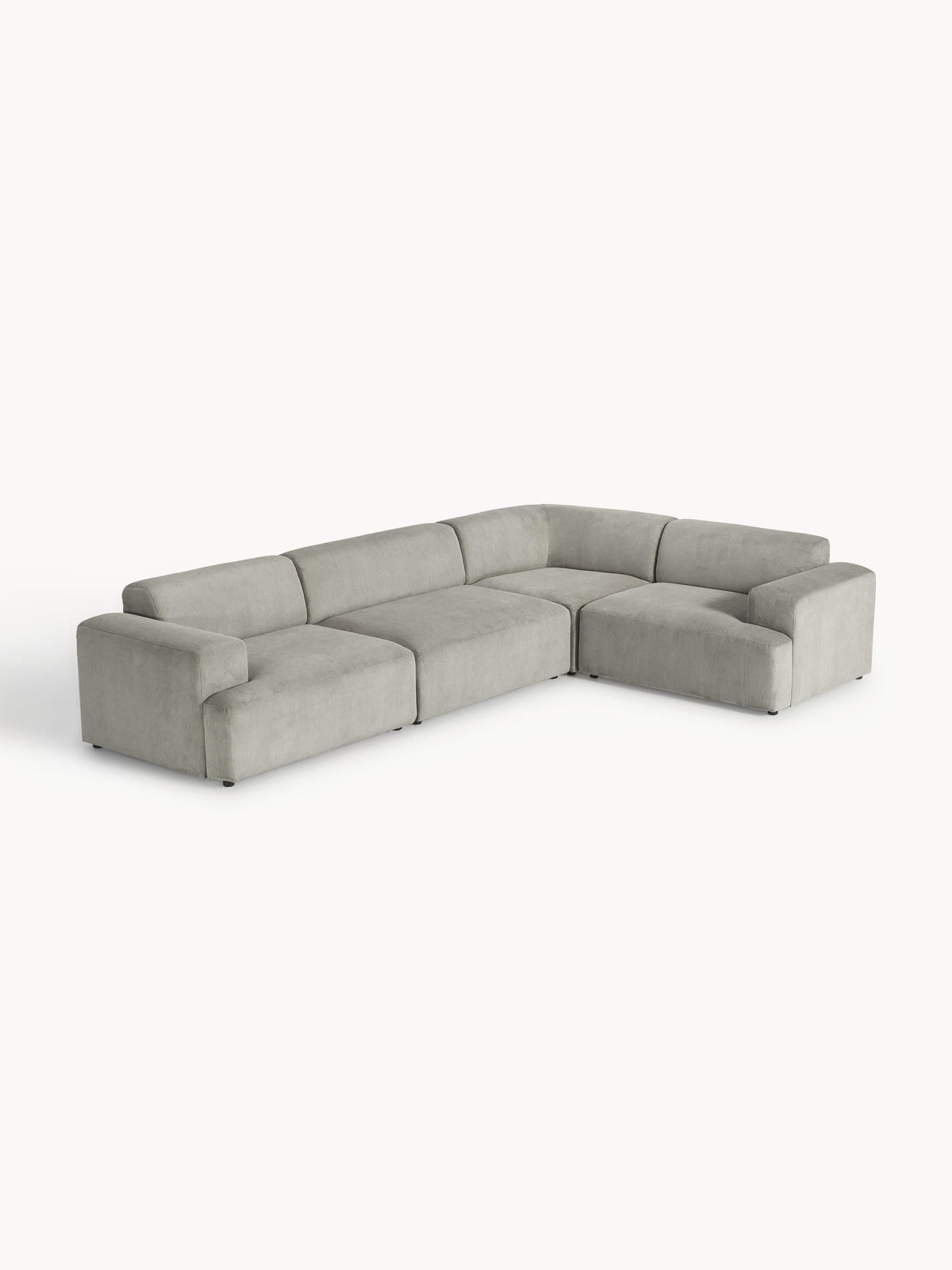 Melvaine Large Corner Sofa in Corduroy (4-Seater)