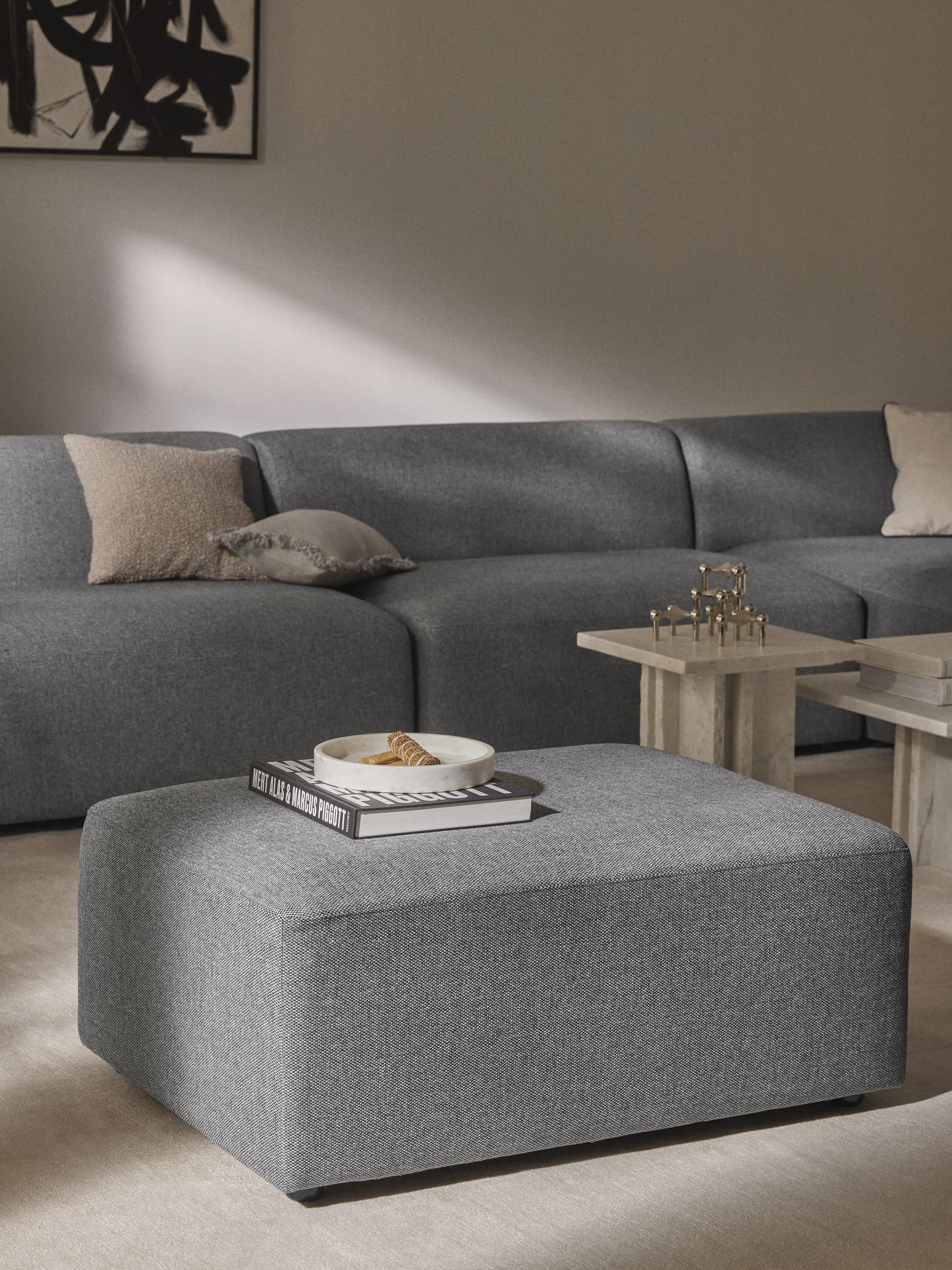 Melvaine Stool, W 99 x D 72 cm