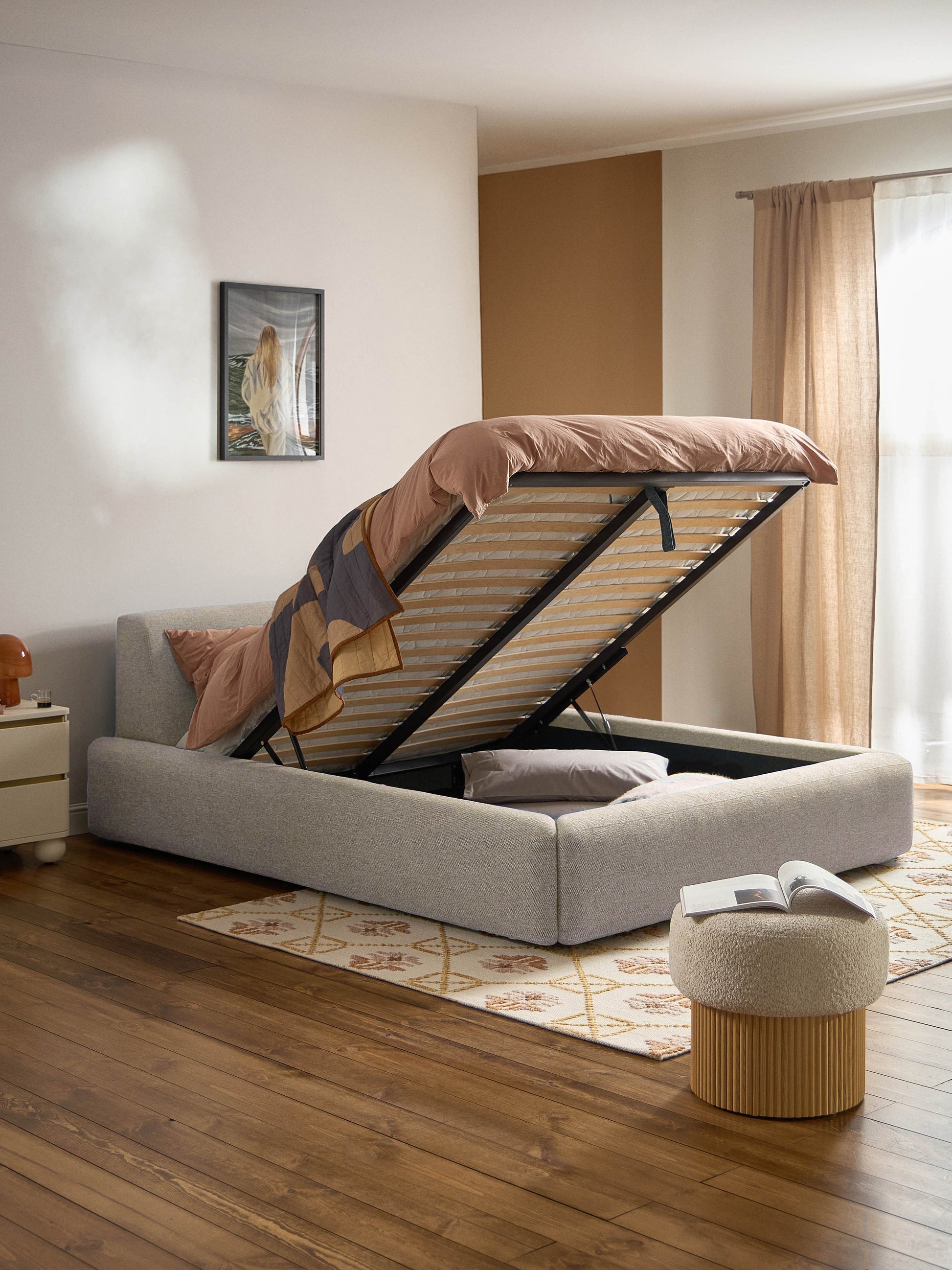 Melvaine Upholstered Storage Bed