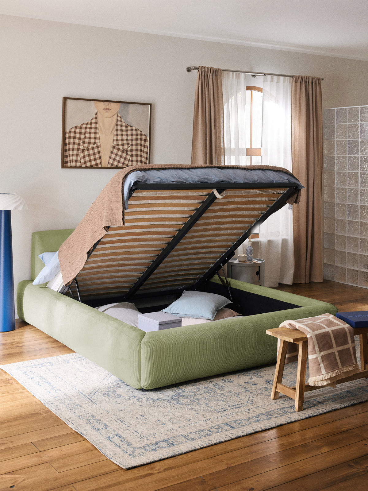 Melvaine Upholstered Storage Bed