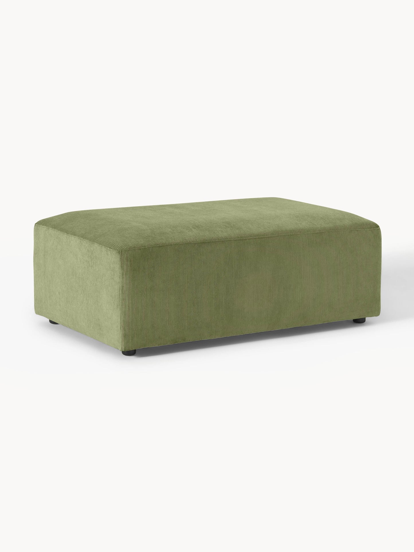Melvaine XL Ottoman in Corduroy, W 116 x D 72 cm
