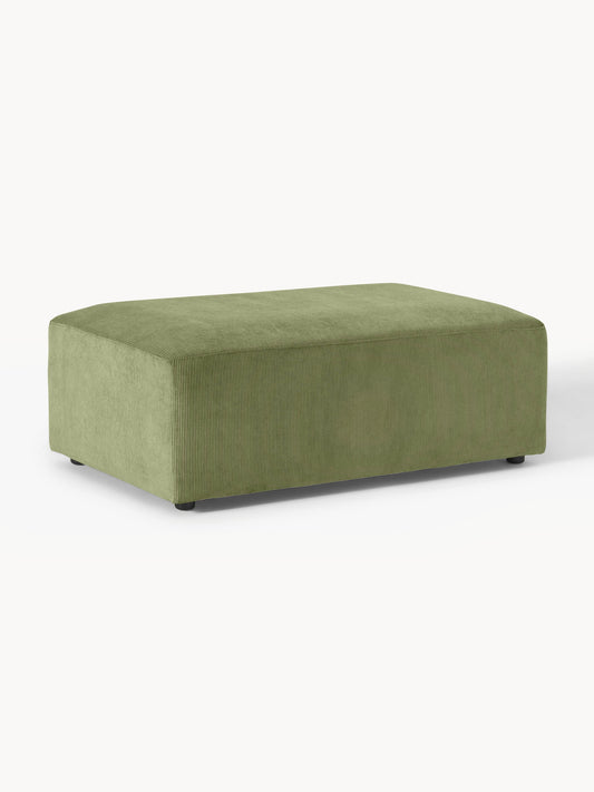 Melvaine XL Ottoman in Corduroy, W 116 x D 72 cm