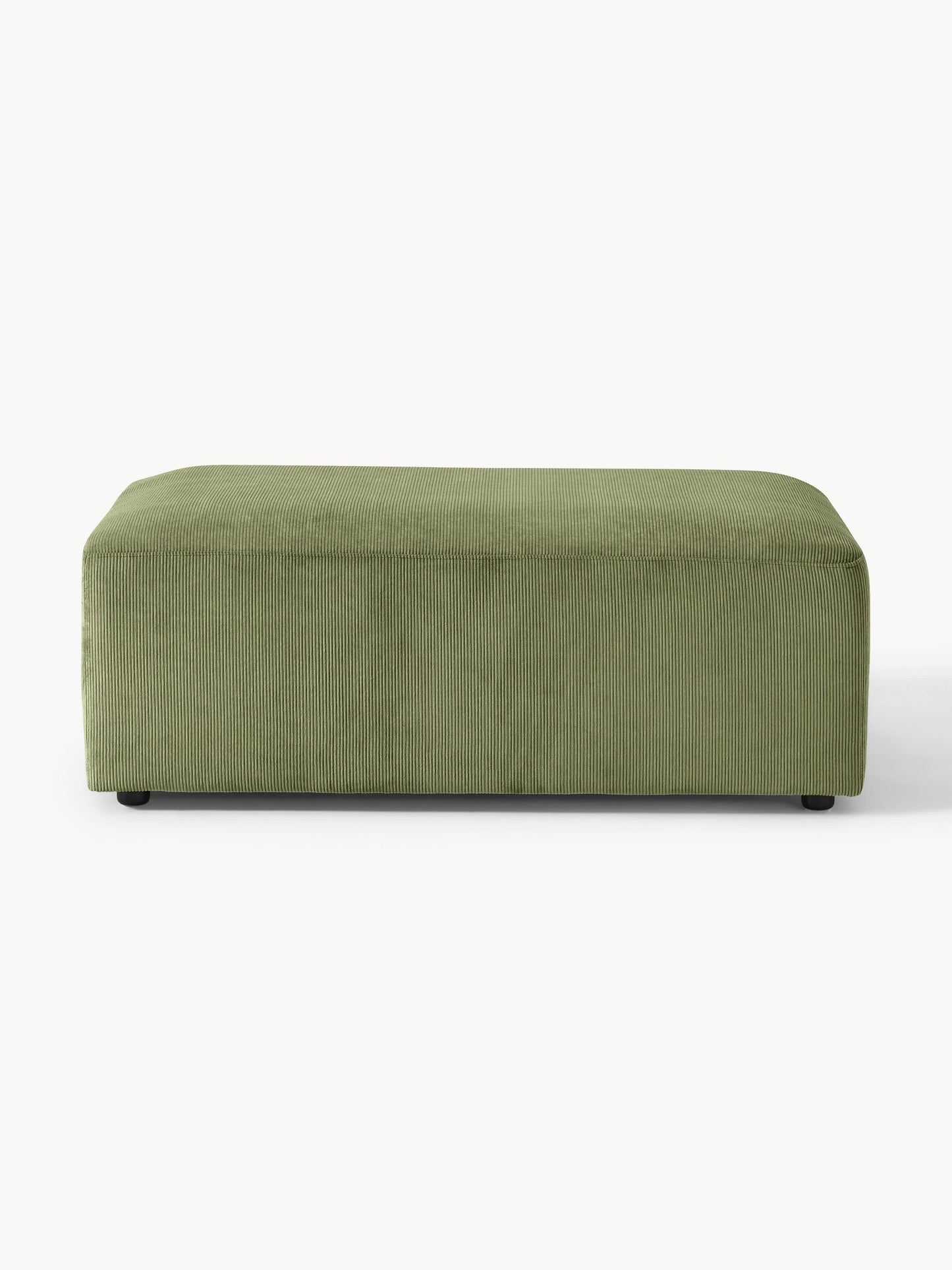 Melvaine XL Ottoman in Corduroy, W 116 x D 72 cm