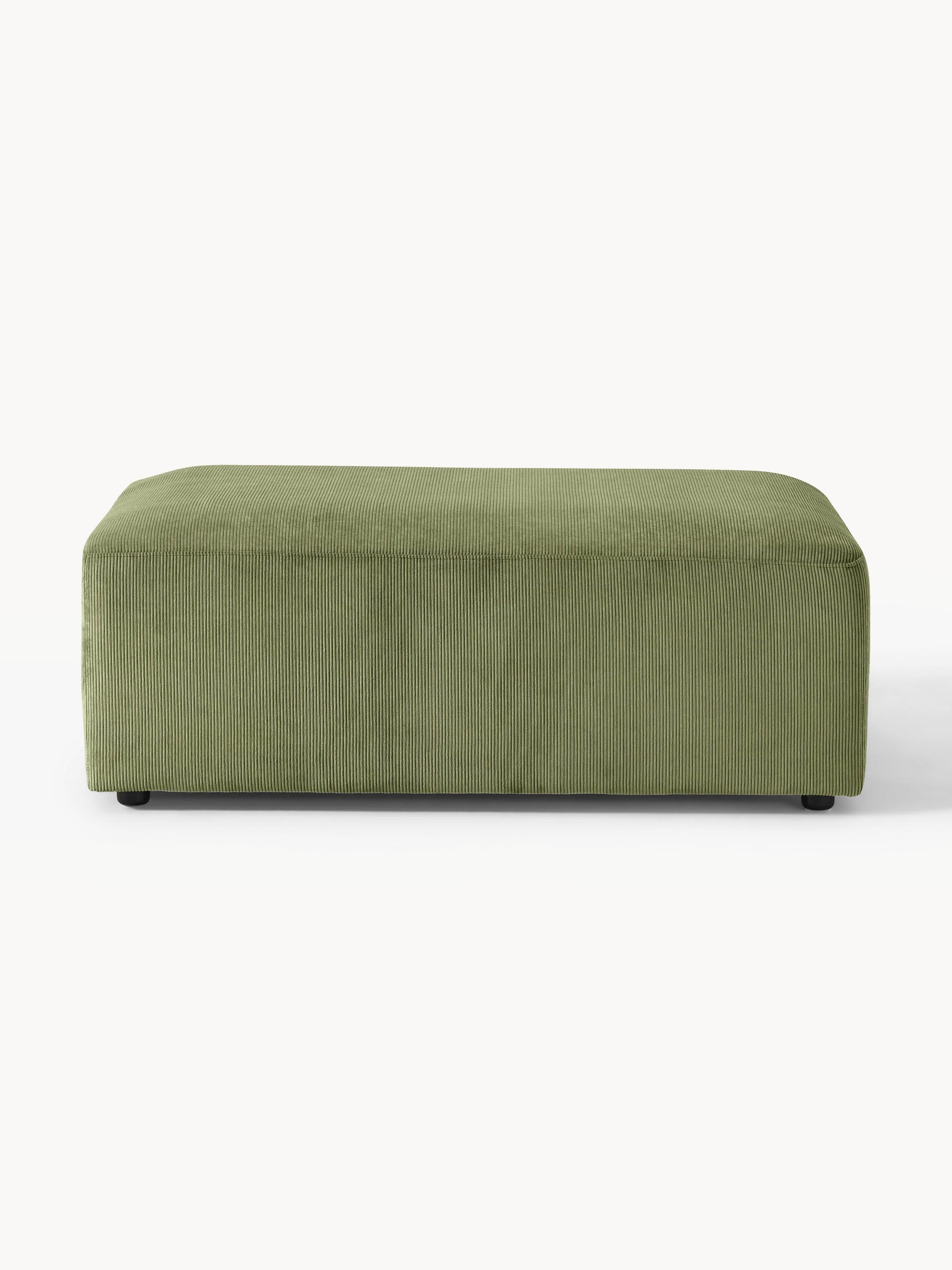 Melvaine XL Ottoman in Corduroy, W 116 x D 72 cm