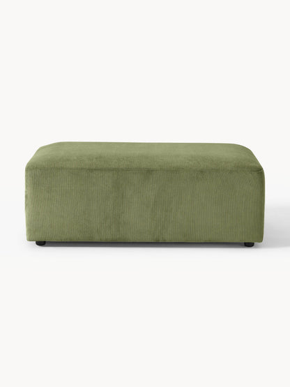Melvaine XL Ottoman in Corduroy, W 116 x D 72 cm