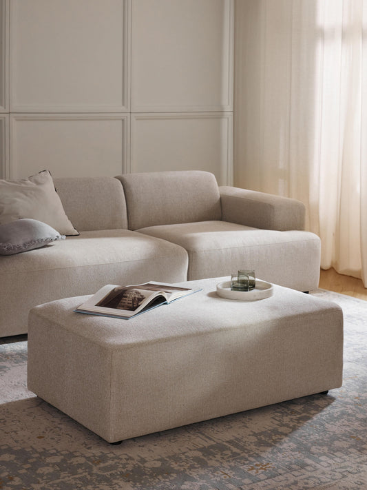 Melvaine XL Ottoman, W 116 x D 72 cm
