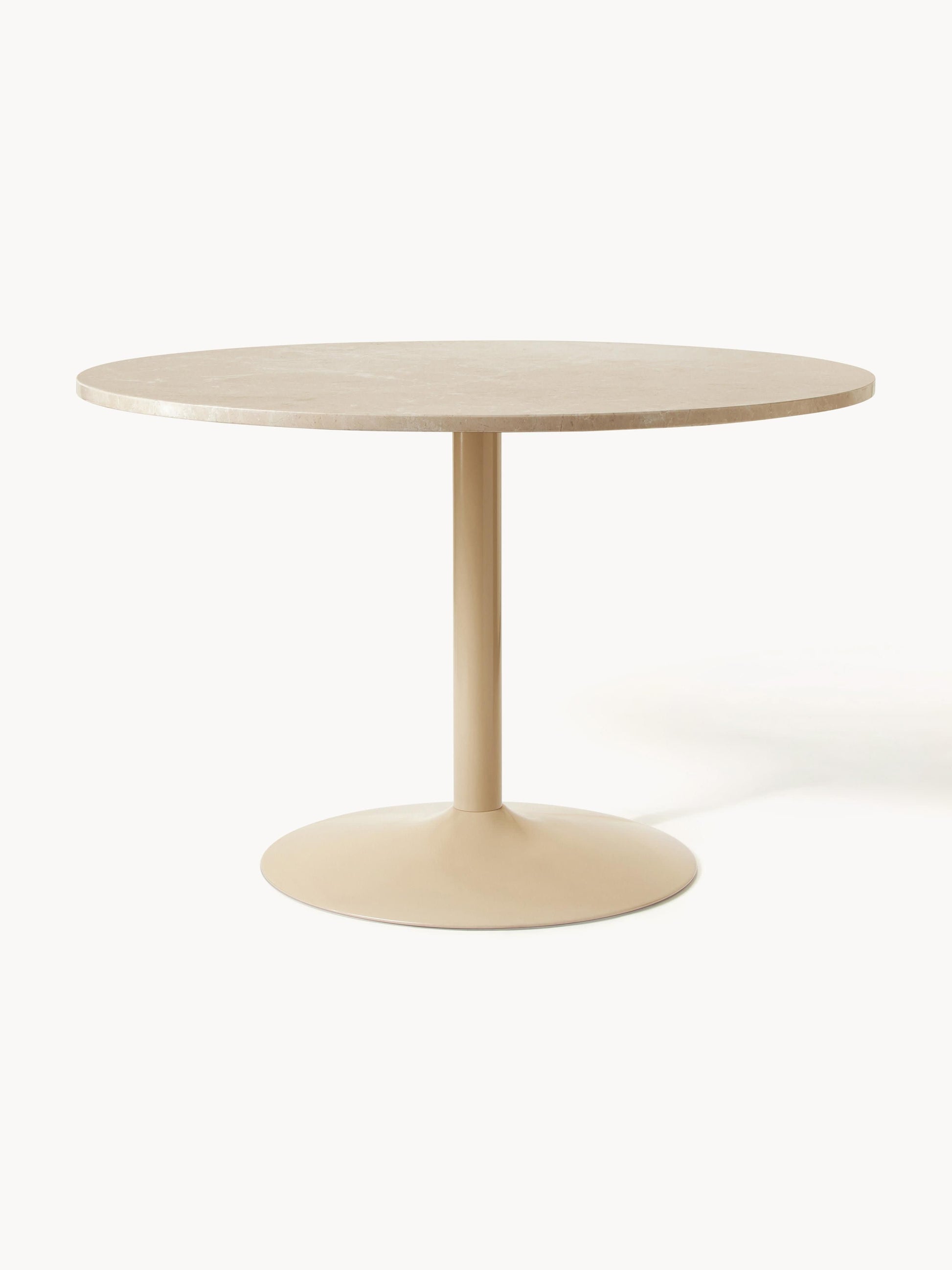 Milenor Oval Dining Table in Marble, 120 x 90 cm
