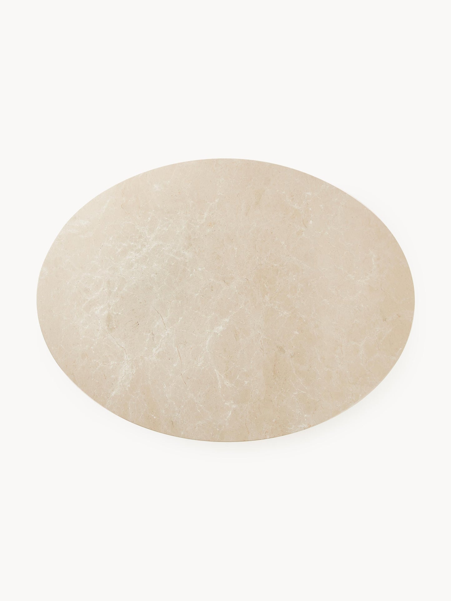 Milenor Oval Dining Table in Marble, 120 x 90 cm