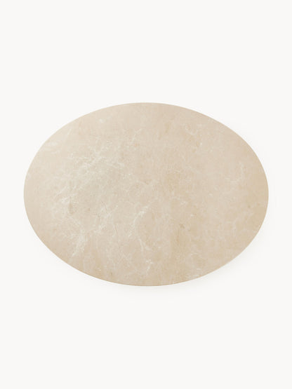 Milenor Oval Dining Table in Marble, 120 x 90 cm